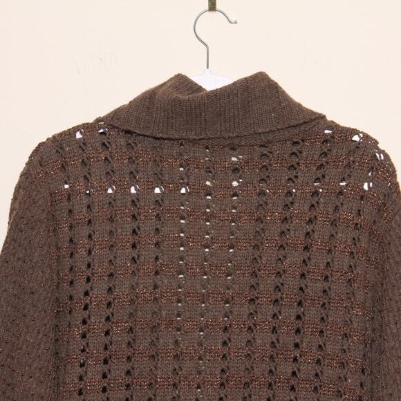 Anthropologie Leifsdottir Tuzla Wool Blend Sweater Jacket Cardigan Size Medium - Picture 6 of 9